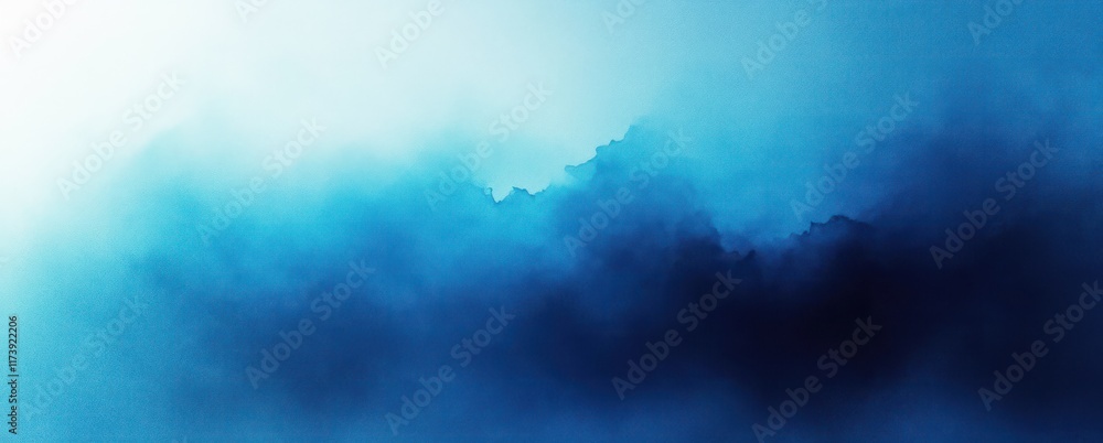 Aufkleber blue abstract gradient background texture soft blurred light dark design
