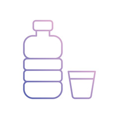 Fototapeta premium Mineral Water vector icon
