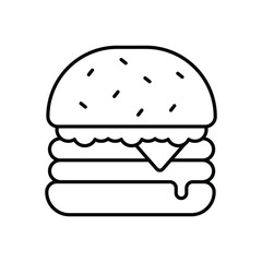Hamburger vector icon