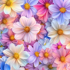 Fototapeta premium colorful floral petals nature art design
