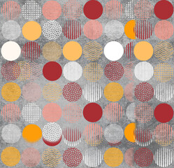 seamless background with circles  geometric pattern