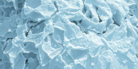 Obraz premium Intricate, translucent ice formations creating a frozen, glacial background, frost patterns, winter, frozen river