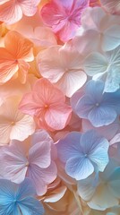 vibrant floral nature art with petals