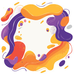 Fototapeta premium Modern style abstract background yellow, purple, orange, pink and white colors. Trendy geometric abstract design vector illustration..