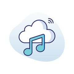 Music Streaming vector icon