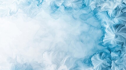 Soft Aqua Watercolor Wallpaper with Gentle Swirls and Textures
