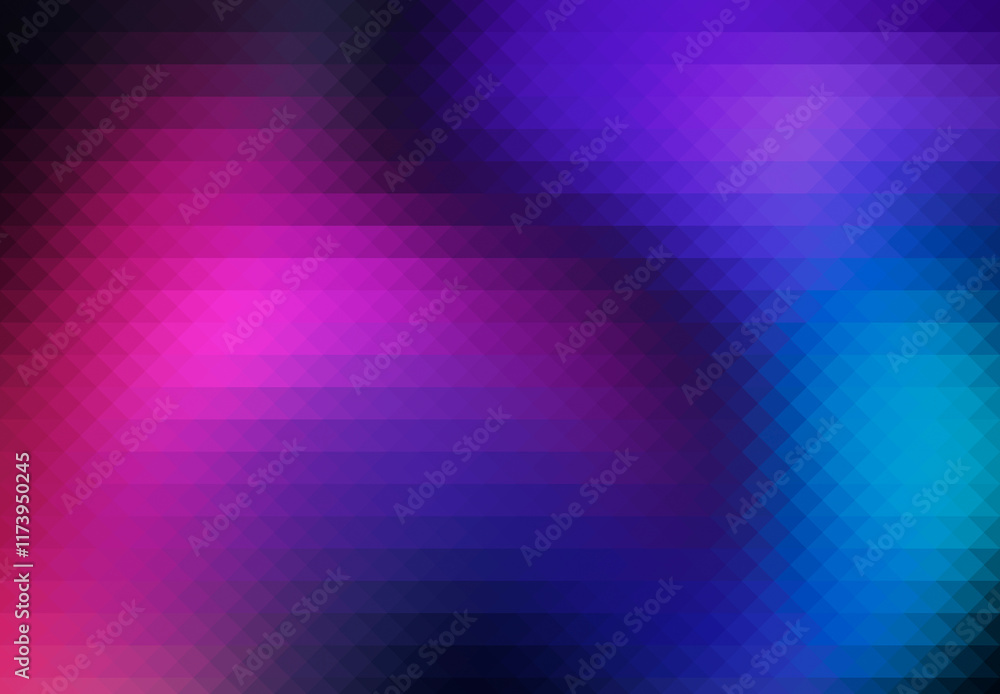 Poster abstract blue, pink and purple triangle background. high resolution full frame colorful triangular a