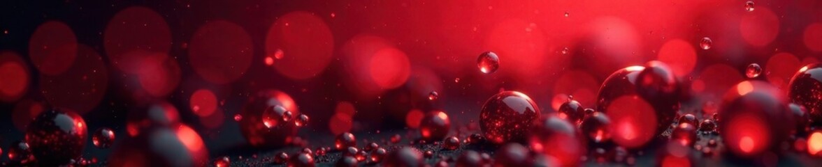 Dark red translucent bubbles, droplet texture background, red, red droplets