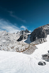 Snowy Peaks in Picos de Europa National Park