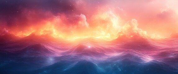 Fototapeta premium Gradient Background Abstract Texture Dreamy Soft Pastel Colors with Noise Glow Light