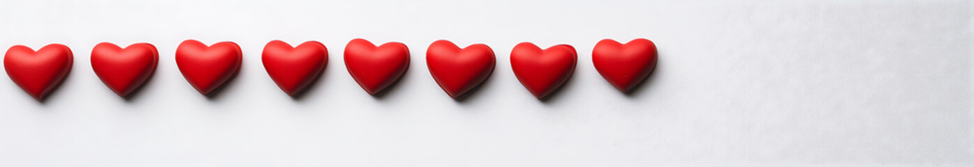 Fototapeta premium Red heart icons set vector 