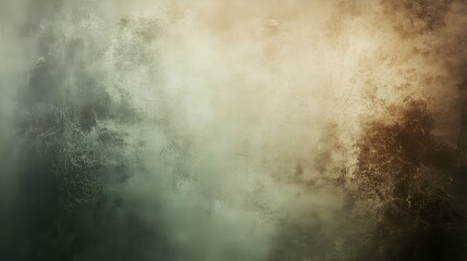 Obraz premium soft matte background with pale green and warm brown tones, incorporating faint, irregular spotting to emulate the weathered patina of oxidized copper. 