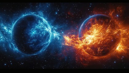 Quantum Entanglement of Particles Connected by Glowing Energy Thread in Dark Cosmic Space