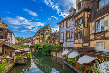 Naklejka premium Colmar is a city and commune in the Haut-Rhin department and Alsace region of north-eastern France.