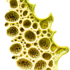 Intricate Close Up of a Biological Cell Revealing Cellular Structures and Textures Under Microscopic Examination Evoking Curiosity and Scientific Wonder