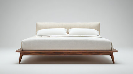 bedroom with a large bed centered in the room