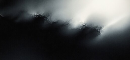 Naklejka premium Monochromatic Black and White Gradient Texture with Soft Light Diffusion Minimalistic Background Design