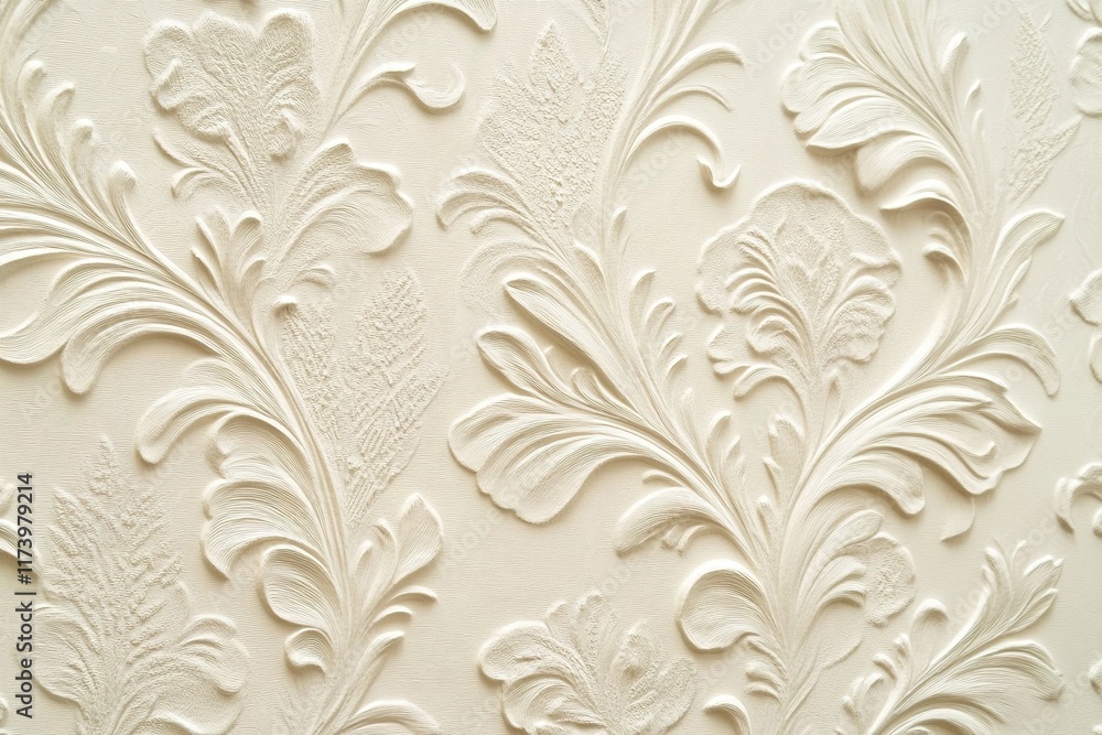 Poster elegant embossed floral patterns create sophisticated and textur