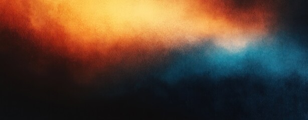 Naklejka premium Abstract Blue Orange Gradient Beams Vibrant Canvas Background Light Composition