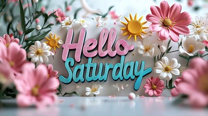 Hello Saturday: A 3D Floral Greeting
