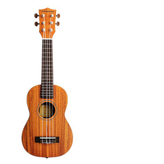 Fototapeta premium a classic ukulele in white background