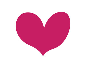 赤いハートのベクターイラスト、アイコン07