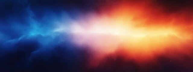 Vibrant Abstract Gradient Background Blue Orange Soft Focus Dreamy Texture Glowing Wave Design