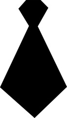Vector black tie Icon on white background