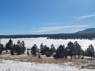 winter landscape in the mountains