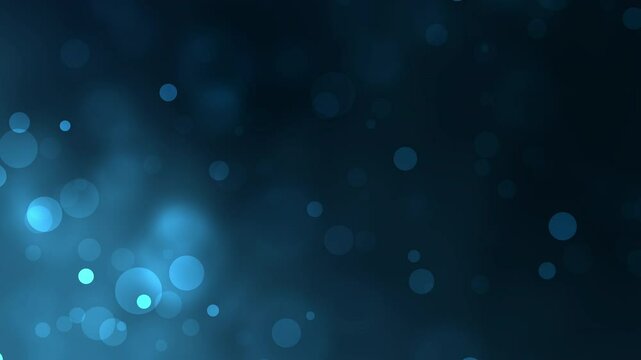 4k abstrack blue gradient background. particles. bokeh. smoke.