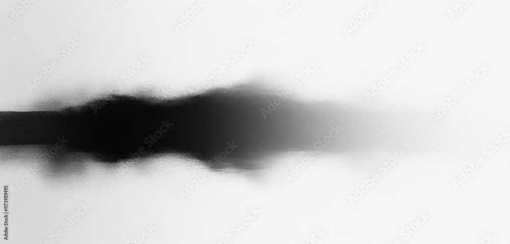 Poster black and white minimalist abstract gradient background with soft transitions and ink wash style