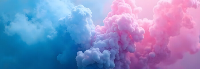 Mockup abstract dynamic background pink blue smoke.