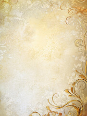 Elegant floral background with golden accents