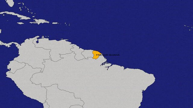 Map Of French Guiana
