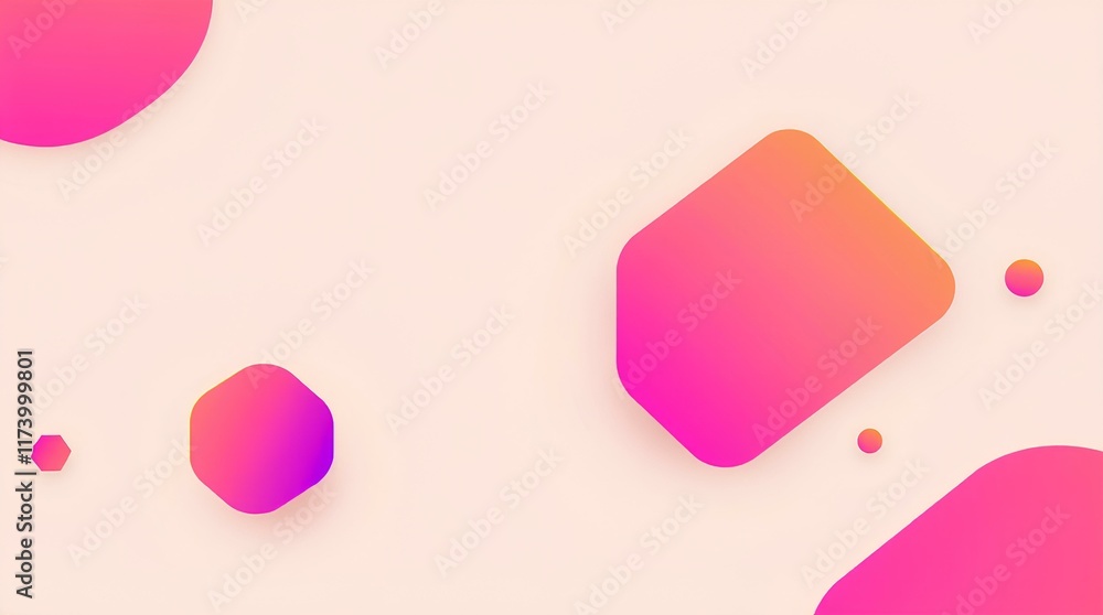 Poster minimal pastel background with subtle gradients and geometric shapes ideal for branding and advertis