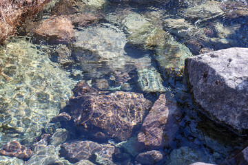 stones in water