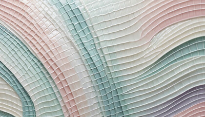 Textured abstract surface with soft pastel colors and wavy patterns

