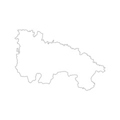 Fototapeta premium La Rioja blank outline map