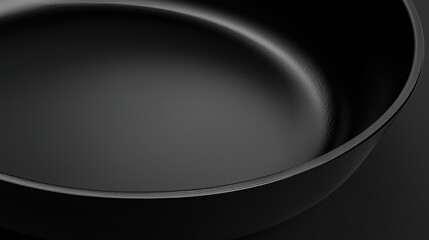 empty black cast iron skillet template mock up food photography background