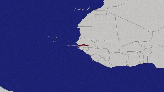 Map OF Gambia