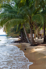 A beach on the island on Koh Rong, Cambodia