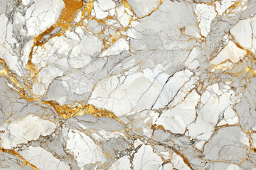 White marble texture with gold veins