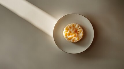White dining table with crafted artisanal dish on sleek minimalist plate