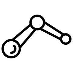 Kinematic Model Outline Icon