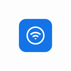 button wifi icon sign vector