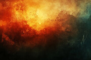 Fototapeta premium Abstract fiery orange and yellow texture with glowing highlights