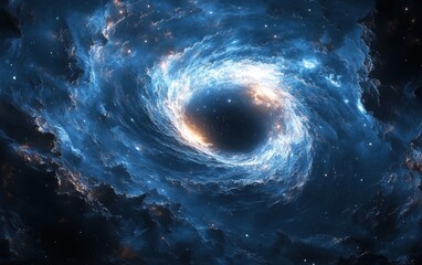 Black Hole Surrounded by Galaxies in a Mysterious Cosmic Scene