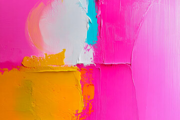 Neon Abstract Painting