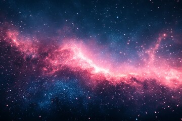 Obraz premium Colorful cosmic nebula with vibrant pink and purple tones in outer space