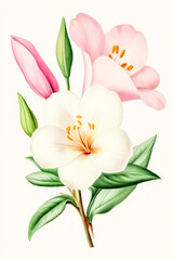 Fototapeta premium Vintage Botanical Watercolor